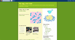 Desktop Screenshot of myeggyournest.blogspot.com