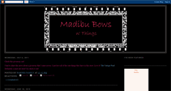 Desktop Screenshot of madibubows.blogspot.com