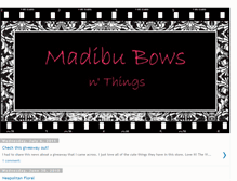 Tablet Screenshot of madibubows.blogspot.com