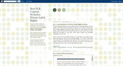 Desktop Screenshot of best-private-label-rights-content.blogspot.com