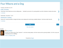 Tablet Screenshot of fourwilsonsandadog.blogspot.com