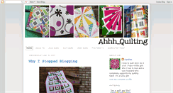 Desktop Screenshot of ahhhquilting.blogspot.com
