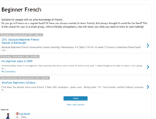 Tablet Screenshot of beginner-french-conversation.blogspot.com