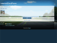 Tablet Screenshot of internetelectpress.blogspot.com
