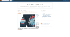 Desktop Screenshot of macriclothing.blogspot.com