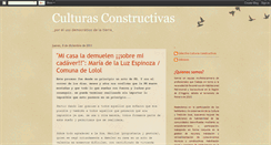 Desktop Screenshot of culturasconstructivas.blogspot.com