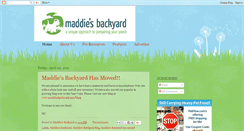 Desktop Screenshot of maddiesbackyard.blogspot.com