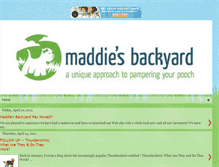 Tablet Screenshot of maddiesbackyard.blogspot.com