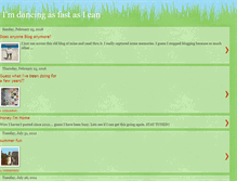 Tablet Screenshot of imdancingasfastasican.blogspot.com