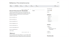 Desktop Screenshot of battleproxy.blogspot.com