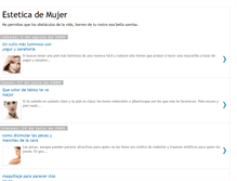 Tablet Screenshot of esteticademujer.blogspot.com