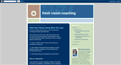 Desktop Screenshot of freshvisioncoaching.blogspot.com