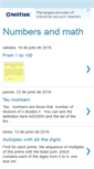 Mobile Screenshot of numbersandmath.blogspot.com
