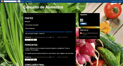 Desktop Screenshot of conceitodealimentos.blogspot.com