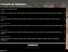 Tablet Screenshot of conceitodealimentos.blogspot.com
