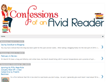 Tablet Screenshot of confessionsavidreader.blogspot.com