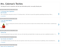 Tablet Screenshot of mrscolemanstechies.blogspot.com