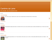 Tablet Screenshot of cantinhodalaine.blogspot.com
