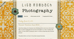 Desktop Screenshot of lisarombachphotography.blogspot.com