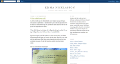 Desktop Screenshot of emmanicklasson.blogspot.com