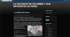 Desktop Screenshot of laviolenciaencolombiaysusactores.blogspot.com