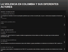 Tablet Screenshot of laviolenciaencolombiaysusactores.blogspot.com