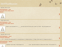 Tablet Screenshot of iristhaishaman.blogspot.com