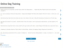 Tablet Screenshot of dogtrainingvideosonline.blogspot.com