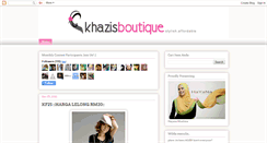 Desktop Screenshot of khazisboutique.blogspot.com