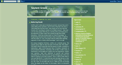 Desktop Screenshot of greensoylent.blogspot.com