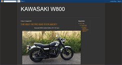 Desktop Screenshot of kawasakiw800.blogspot.com