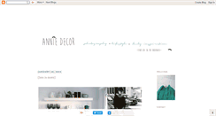 Desktop Screenshot of anniedecor.blogspot.com
