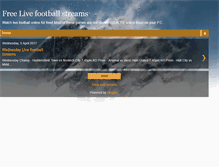 Tablet Screenshot of freelivefootballstreams.blogspot.com