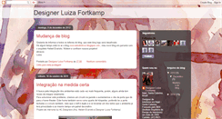 Desktop Screenshot of designerluizafortkamp.blogspot.com