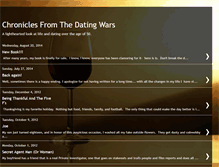 Tablet Screenshot of chroniclesfromthedatingwars.blogspot.com