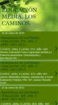 Mobile Screenshot of educacionmedialoscaminos.blogspot.com