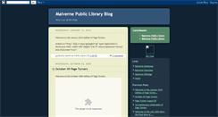 Desktop Screenshot of malvernepubliclibrary.blogspot.com
