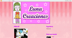Desktop Screenshot of lunacreaciones-nani.blogspot.com