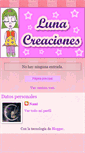 Mobile Screenshot of lunacreaciones-nani.blogspot.com