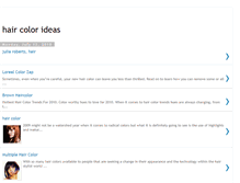Tablet Screenshot of hair-colors-ideas.blogspot.com