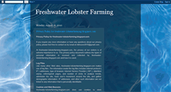 Desktop Screenshot of freshwater-lobsterfarming.blogspot.com