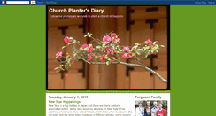 Desktop Screenshot of churchplantersdiary.blogspot.com