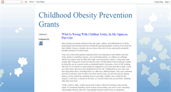 Desktop Screenshot of childhoodobesitypreventiongrants.blogspot.com