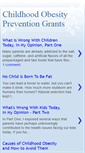 Mobile Screenshot of childhoodobesitypreventiongrants.blogspot.com