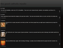 Tablet Screenshot of goodcatholicmystic.blogspot.com