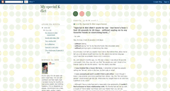 Desktop Screenshot of my-special-k-diet.blogspot.com
