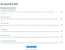 Tablet Screenshot of my-special-k-diet.blogspot.com