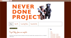 Desktop Screenshot of neverdoneproject.blogspot.com