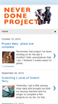 Mobile Screenshot of neverdoneproject.blogspot.com