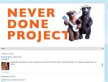 Tablet Screenshot of neverdoneproject.blogspot.com
